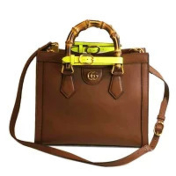 Gucci Handbags - GUCCI Diana Bamboo Handle GG Marmont
